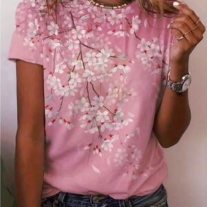 Floral Pink Women's Top — New w/o Tags